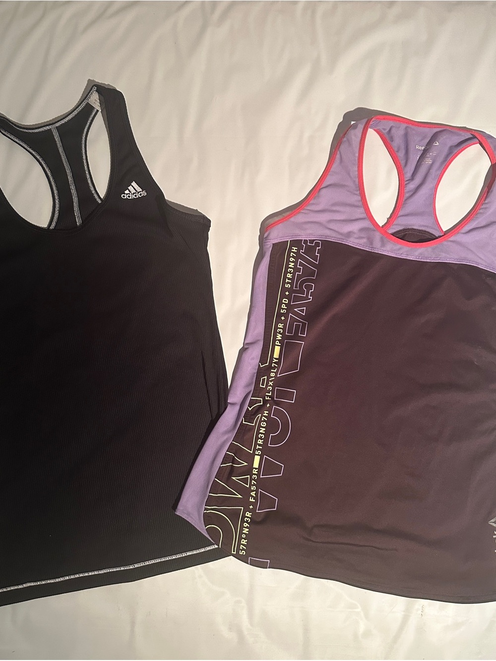 2-Tanks Adidas & Reebok Sz ..